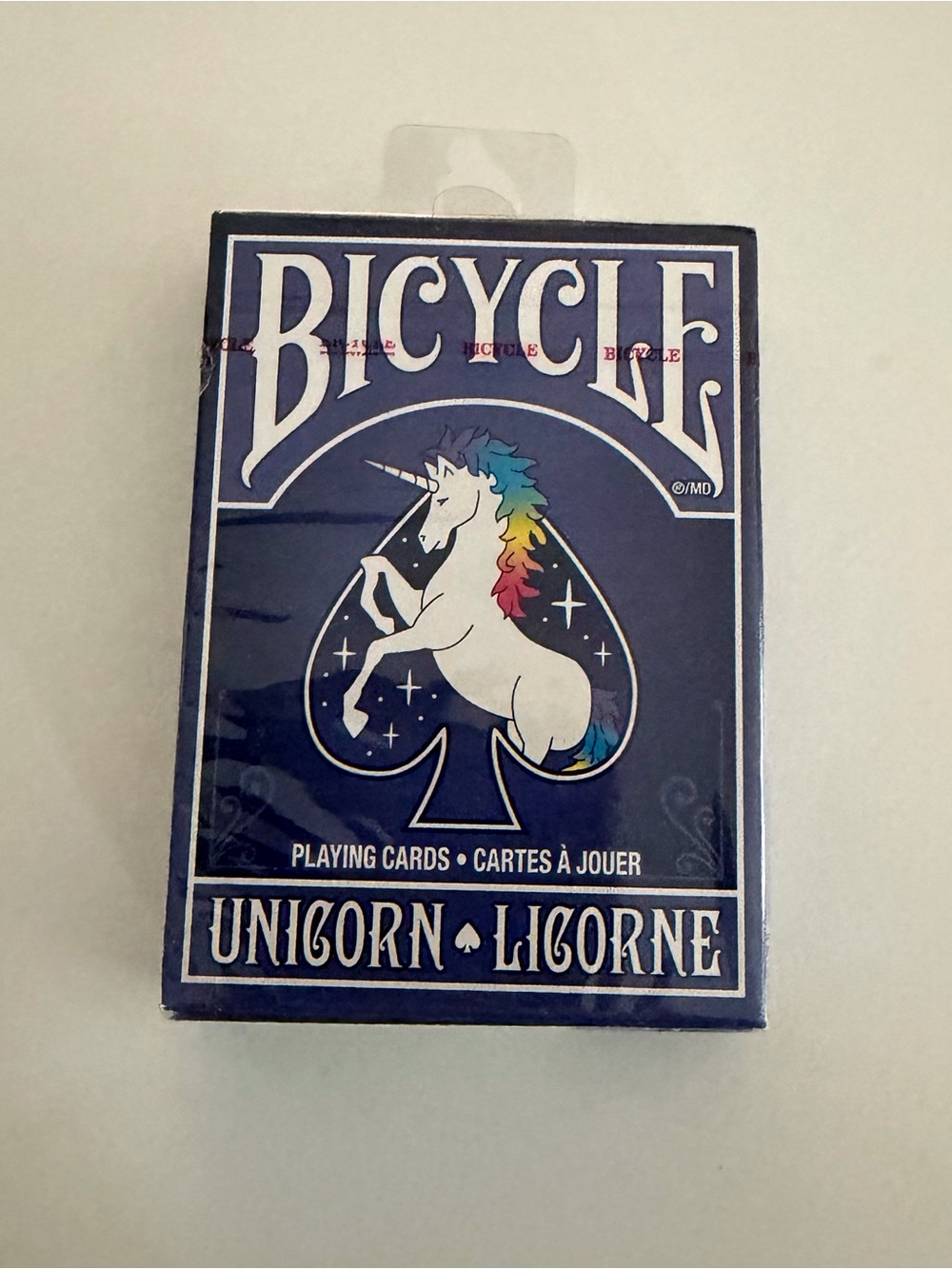 Bicycle Unigorn Playing Cards - Navy Blue Unicorn Deck